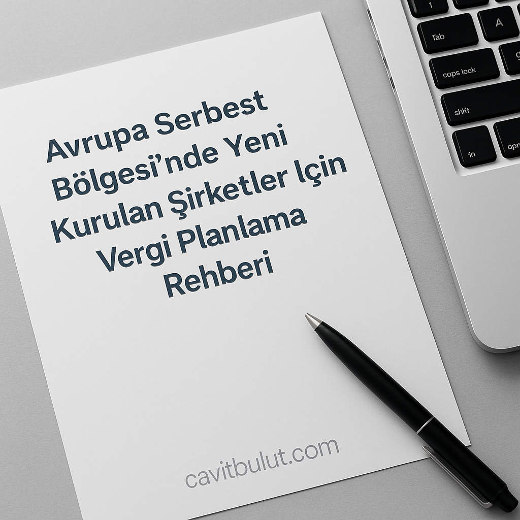 Avrupa Serbest Bölgesi’nde Yeni Kurulan Şirketler İçin Vergi